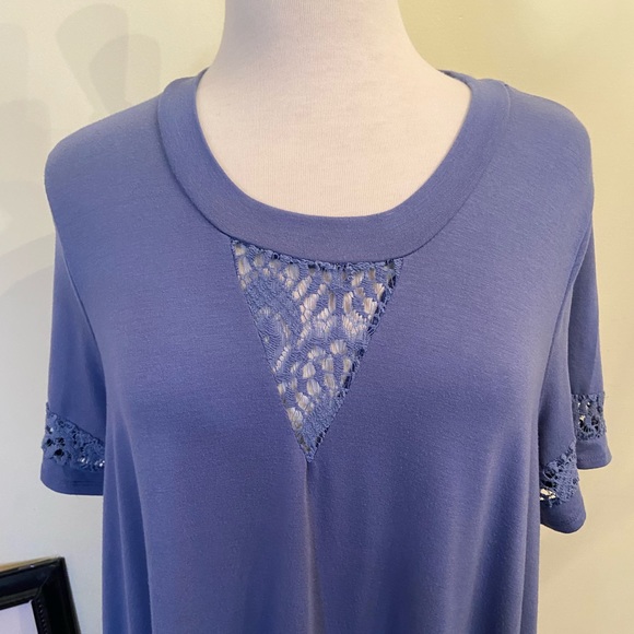 Torrid Dress Size 1 Short Sleeves Lace Fit &Flare Spandex - Picture 2 of 8